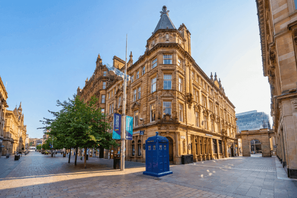Cabina de policía en Buchanan Street